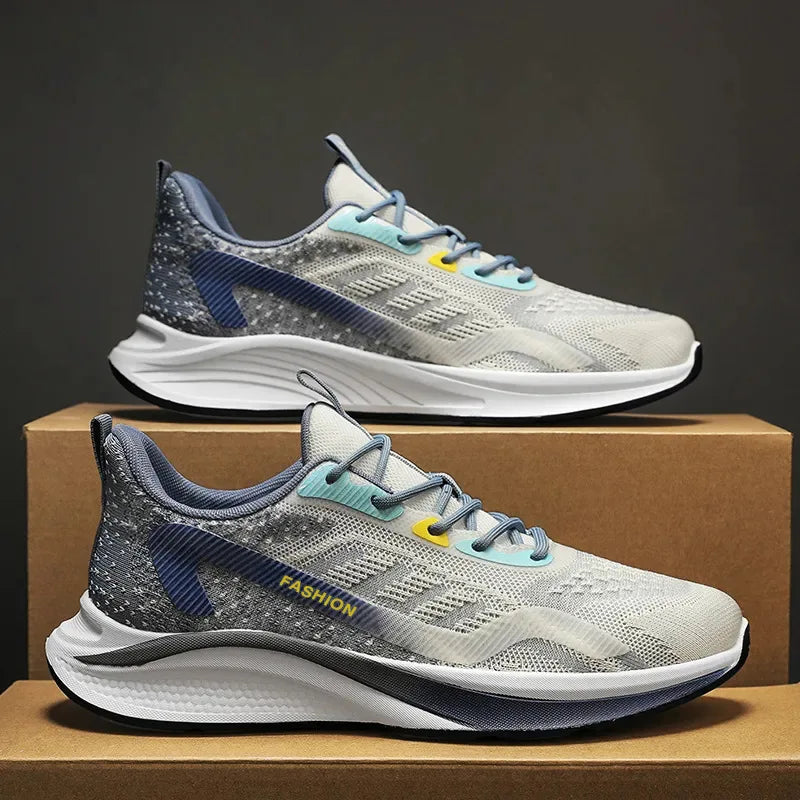 Baskets légères à semelle souple en maille respirante pour hommes