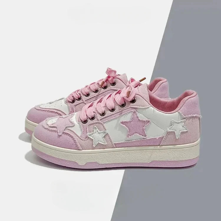 Baskets décontractées à plateforme pour femme