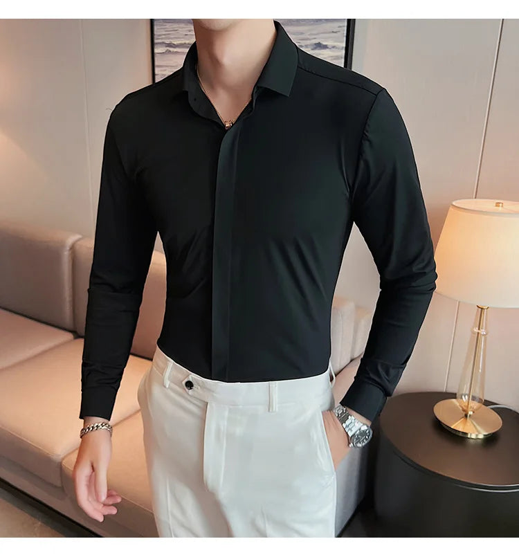 Chemises à manches longues pour hommes