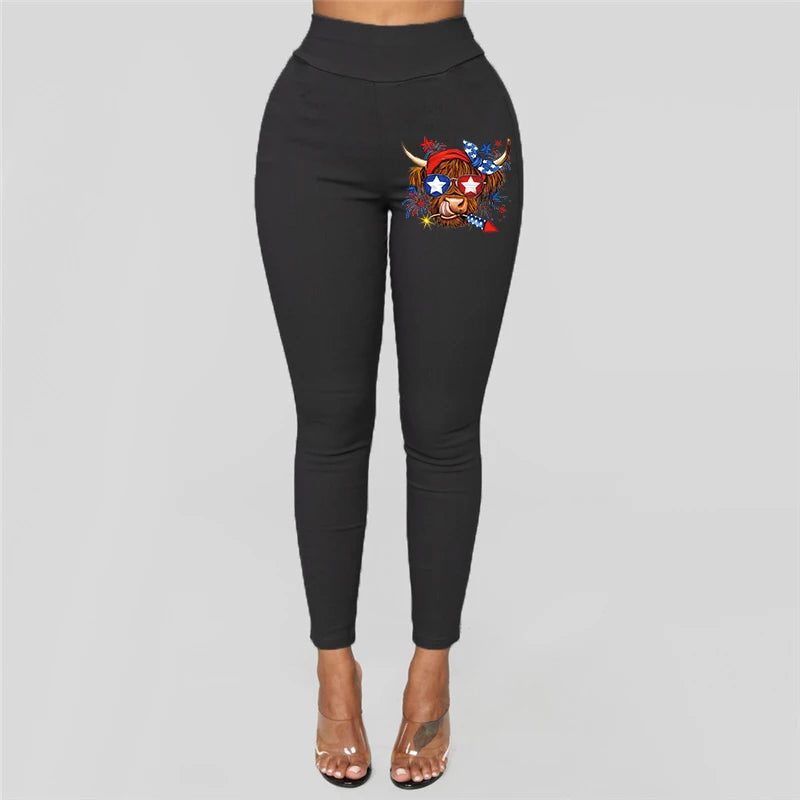 Pantalon taille haute crayon pour femme