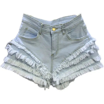 Short en jean ample et décontracté pour femme,