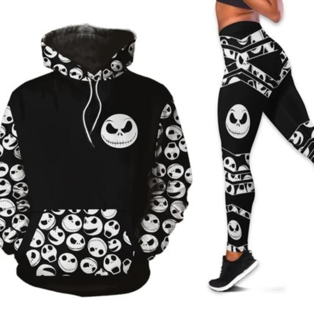 Ensemble sweat à capuche et Leggings Disney le Cauchemar Noël Jack Skellington pour femme