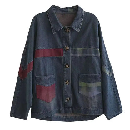 Veste en jean à manches longues pour femme