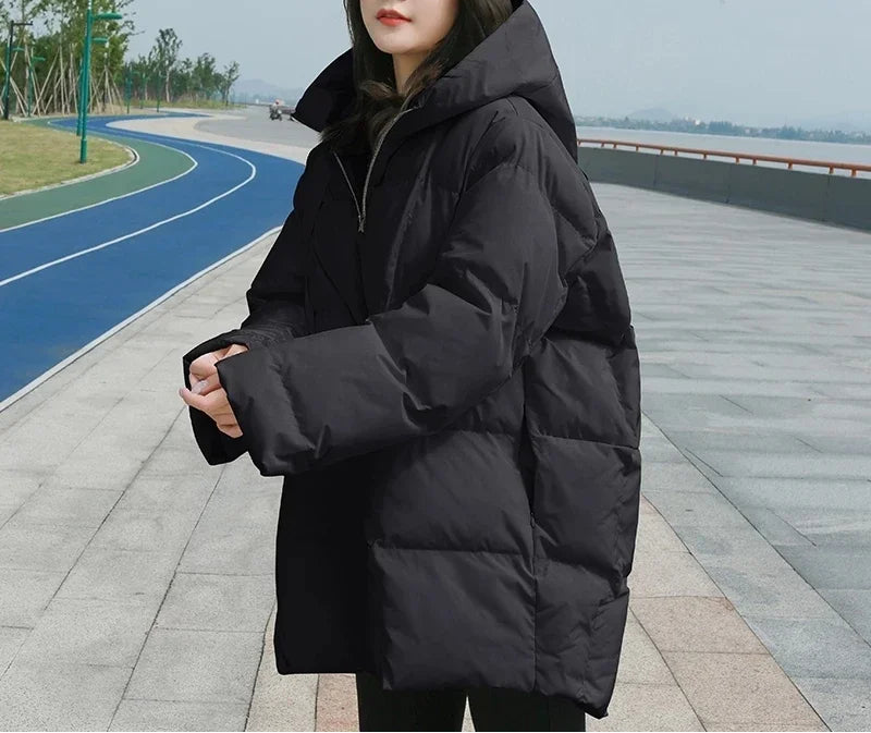 Manteau en duvet de coton pour femme