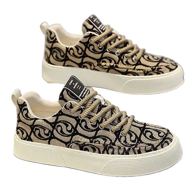 Baskets en toile confortables et décontractées pour homme