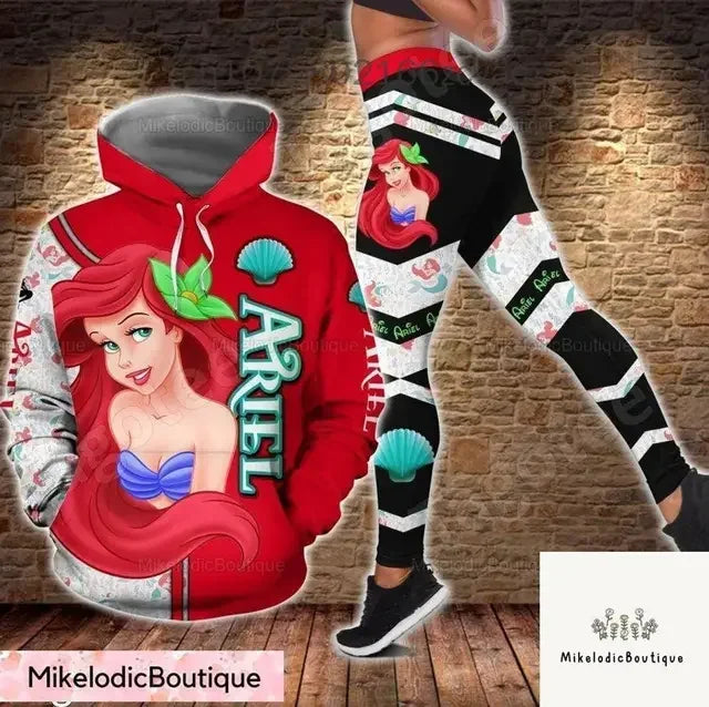 Ensemble sweat à capuche et Leggings Ariel Duck pour femme