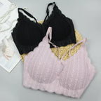 Soutien-gorge push-up brodés sans couture pour femmes