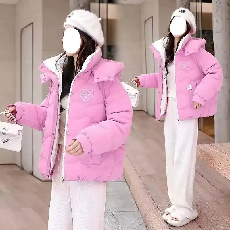 Manteau courtes rembourrées en coton pour femme