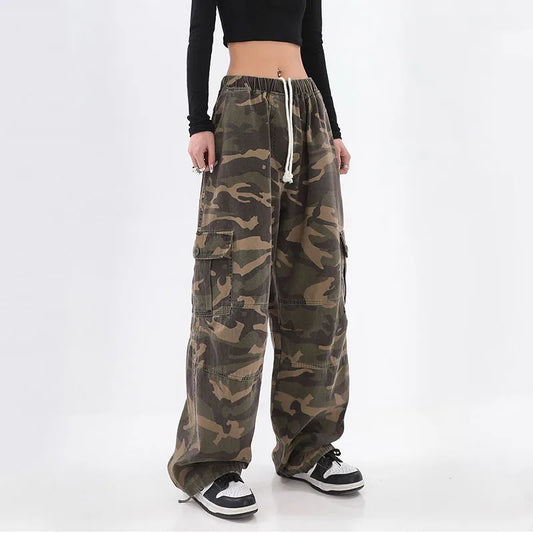 Pantalon cargo de camouflage pour femmes