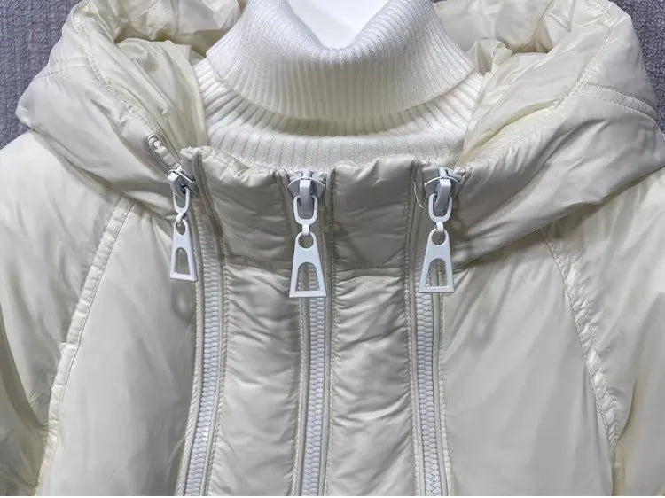 Doudoune d'hiver à capuche pour femme