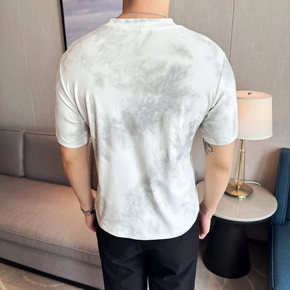 T-shirt en coton à manches courtes pour hommes