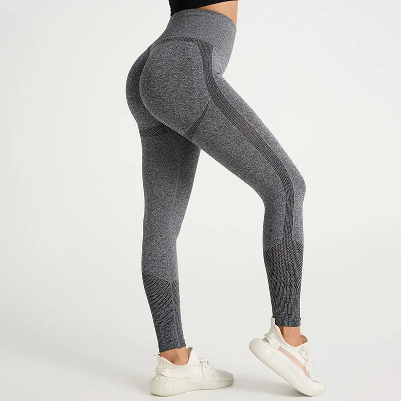 Leggings taille haute sans couture pour femmes