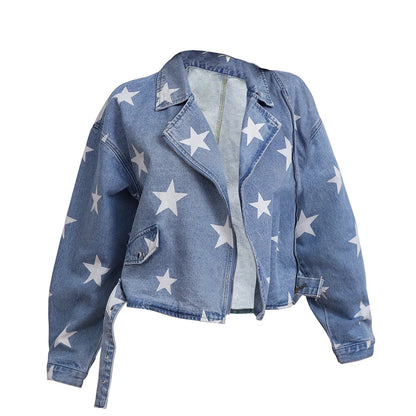 Veste en jean style rétro BF pour femmes