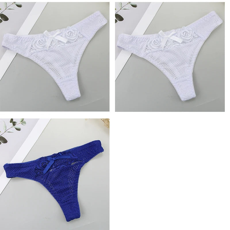 Culottes en coton 3 pièces taille basse pour femmes