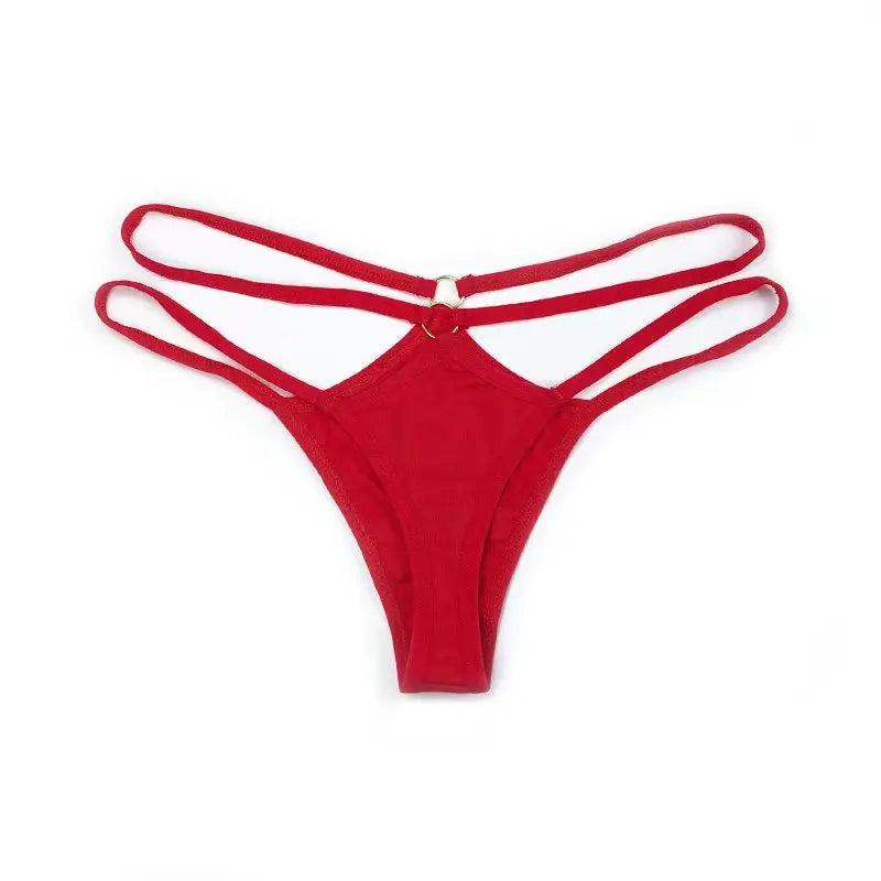 String taille basse à fines bretelles pour femme