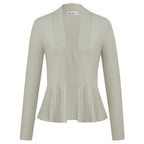 Manteau trapèze décontracté à manches longues pour femmes