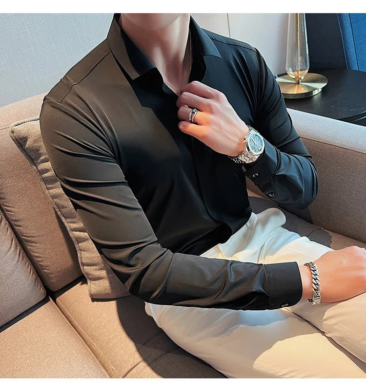 Chemises à manches longues pour hommes