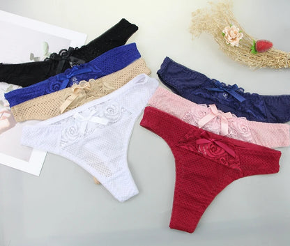 Culottes en coton 3 pièces taille basse pour femmes