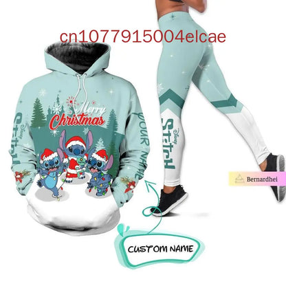 Ensemble sweat à capuche et Leggings Disney Stitch pour femme