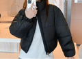 Manteau courte d'hiver en coton pour femme