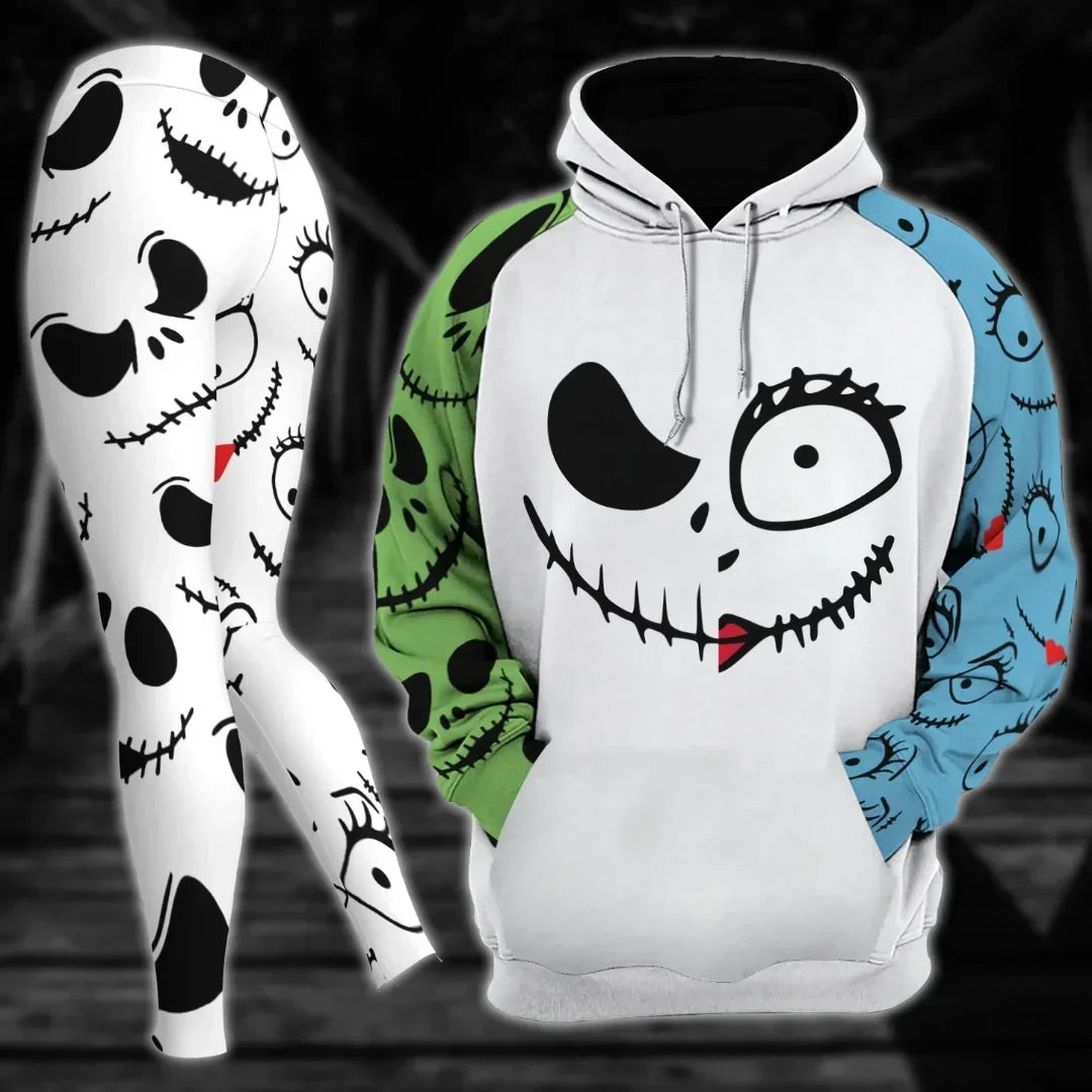 Jack Skellington Sweat à capuche Leggings pour femmes