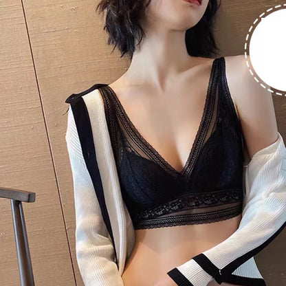 Soutien-gorge fin sans fil pour femmes, gilet réglable, haut tubulaire en dentelle, brassière sans couture, Bralette respirante