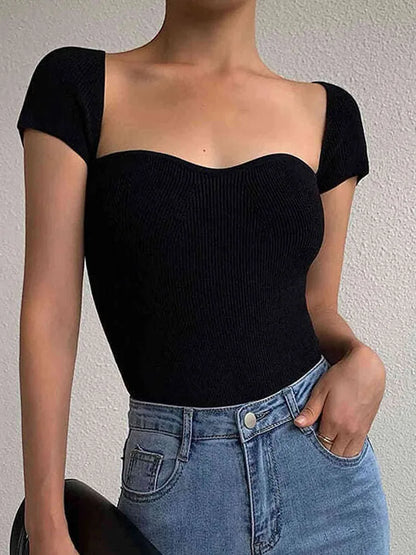 Tops à Manches Courtes pour Femme