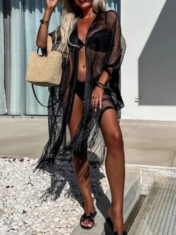 Robe de plage simple et sexy pour femmes