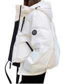 Doudoune blanche décontractée en duvet de canard pour femme