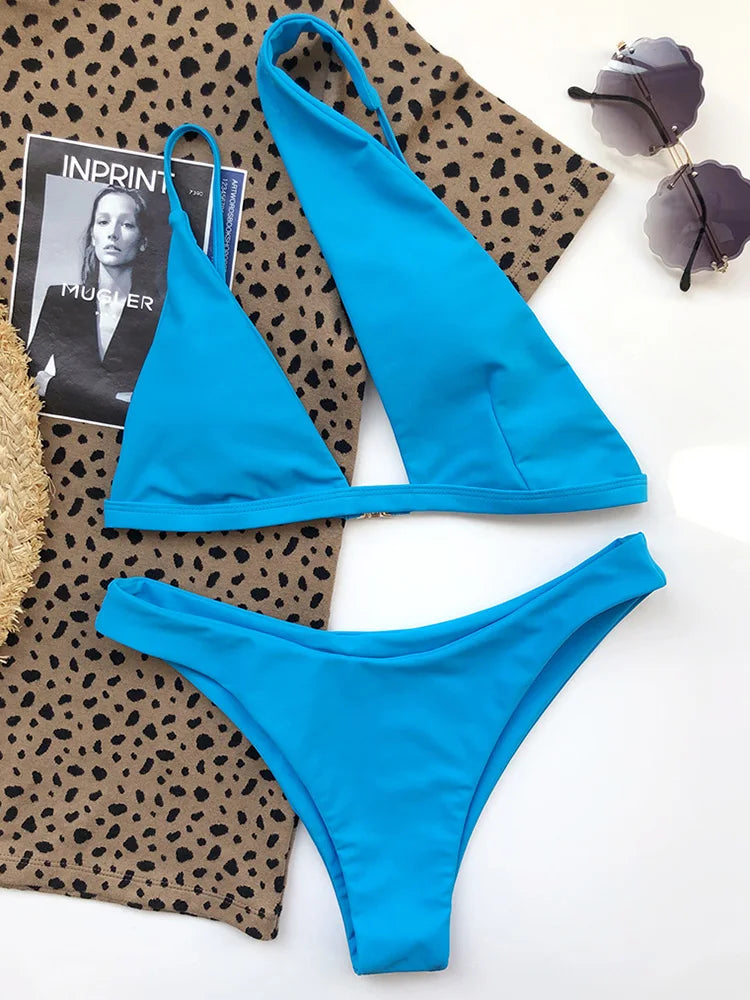 Maillot de bain une pièce asymétrique pour femme