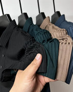 Polo décontracté à rayures pour hommes