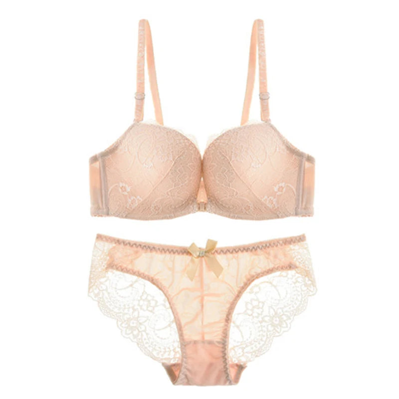 Soutien-gorge push-up en dentelle sexy sans fil pour femme