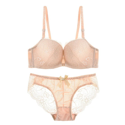 Soutien-gorge push-up en dentelle sexy sans fil pour femme