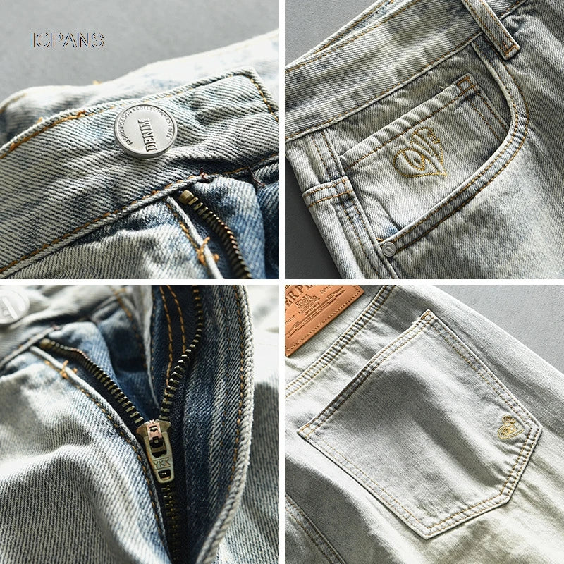 Jean Vintage décontracté pour hommes