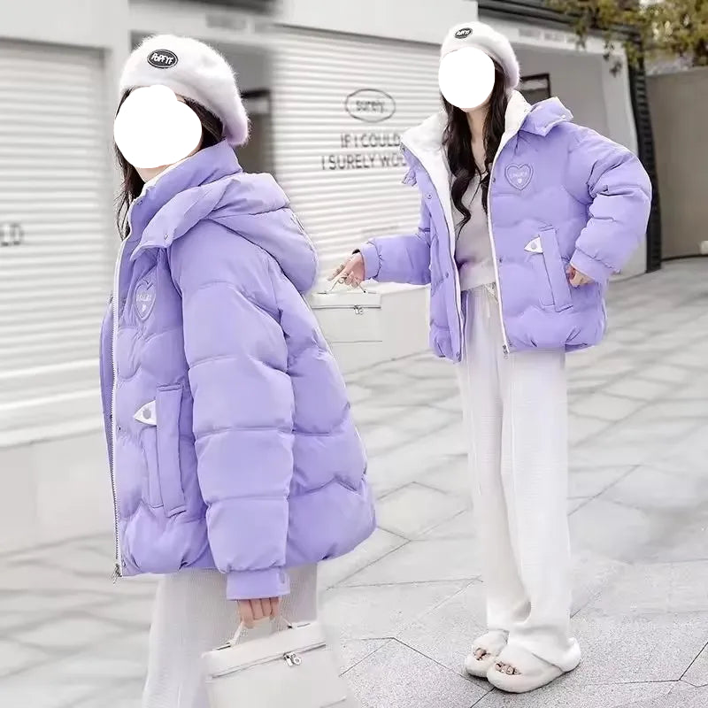 Manteau courtes rembourrées en coton pour femme