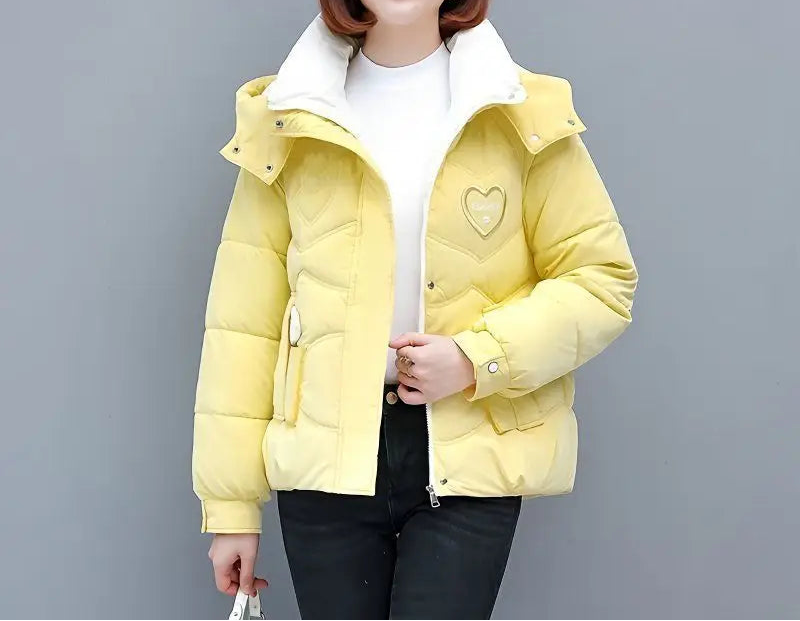 Manteau courtes rembourrées en coton pour femme