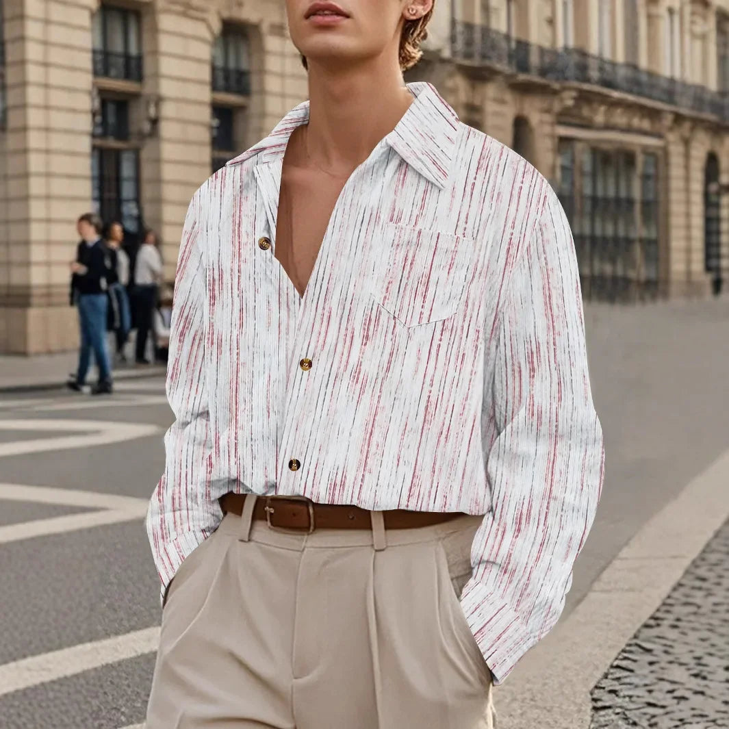 T-shirt à simple boutonnage pour homme