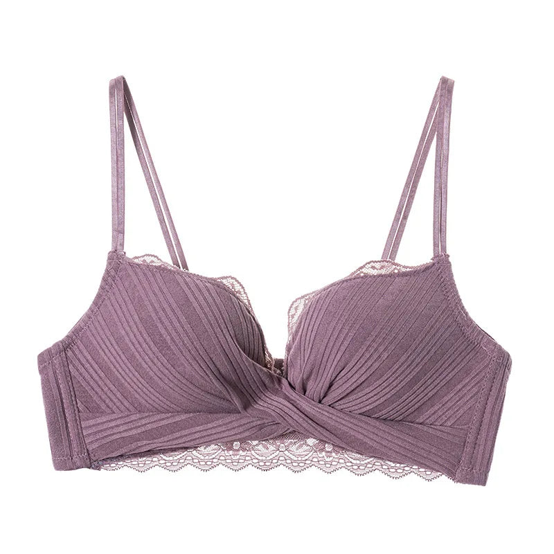 Ensemble de soutien-gorge push-up à nœud sexy pour femmes