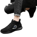 Baskets montantes en cuir souple pour hommes