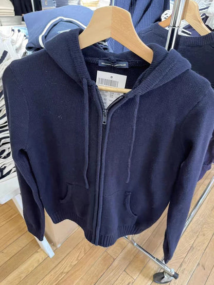 Cardigan tricoté uni, doux et mignon pour femmes