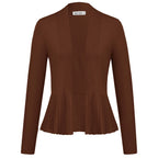 Manteau trapèze décontracté à manches longues pour femmes