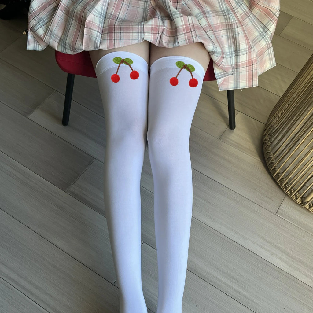 Bas de cuisse en velours pour femmes