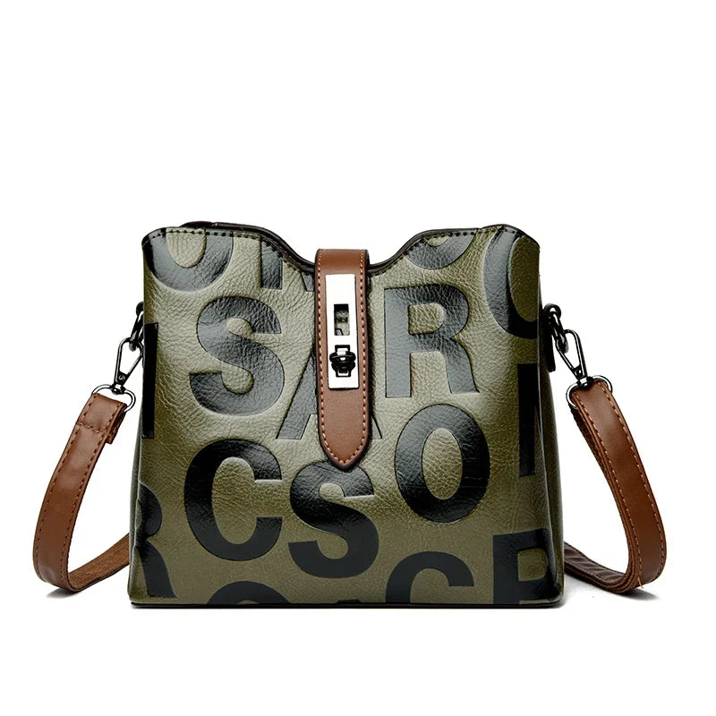 à bandoulière décontractés en cuir PU pour femmes