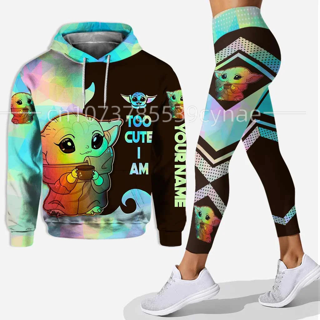 Ensemble sweat à capuche et Leggings Disney Yoda pour femme