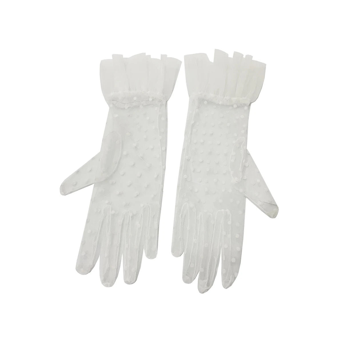 Gants Élégants en Tulle Doux pour Femme