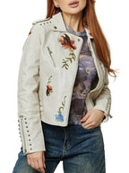 Veste en pu similicuir pour femmes