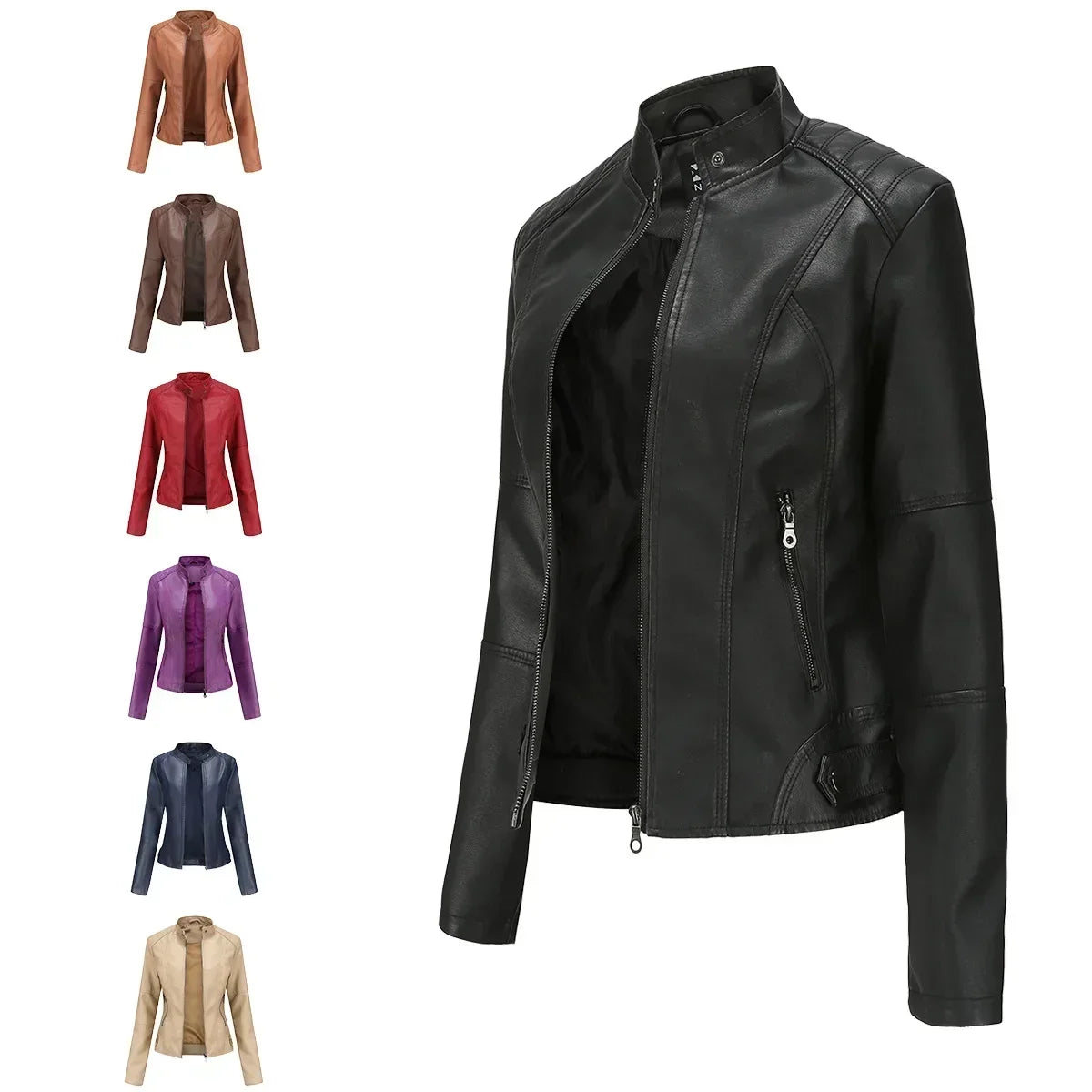 Veste en Faux cuir pour femme