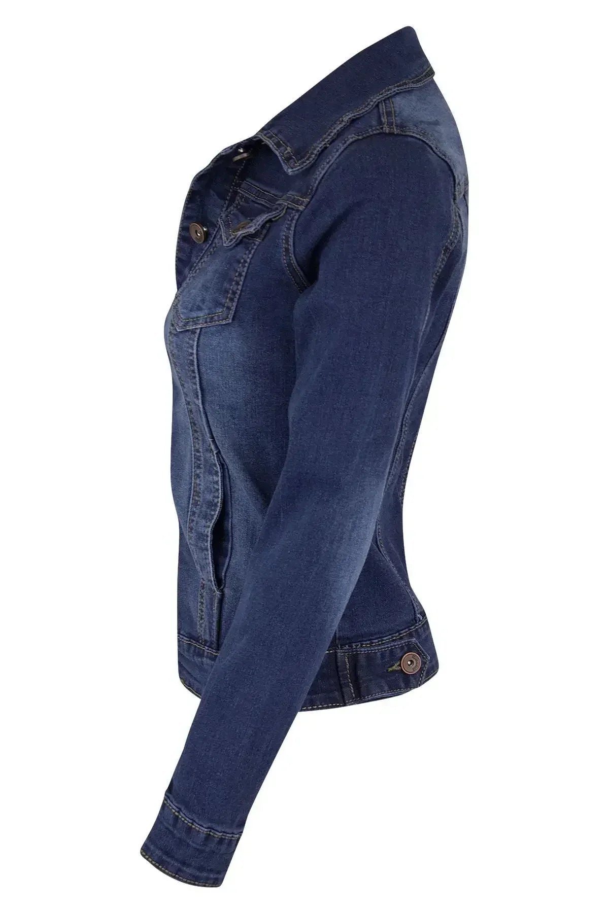 Veste De Mode Slim artificiel astique À Manches sulf Jeans pour femmes