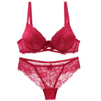 Ensemble de lingerie sexy en dentelle florale pour femmes