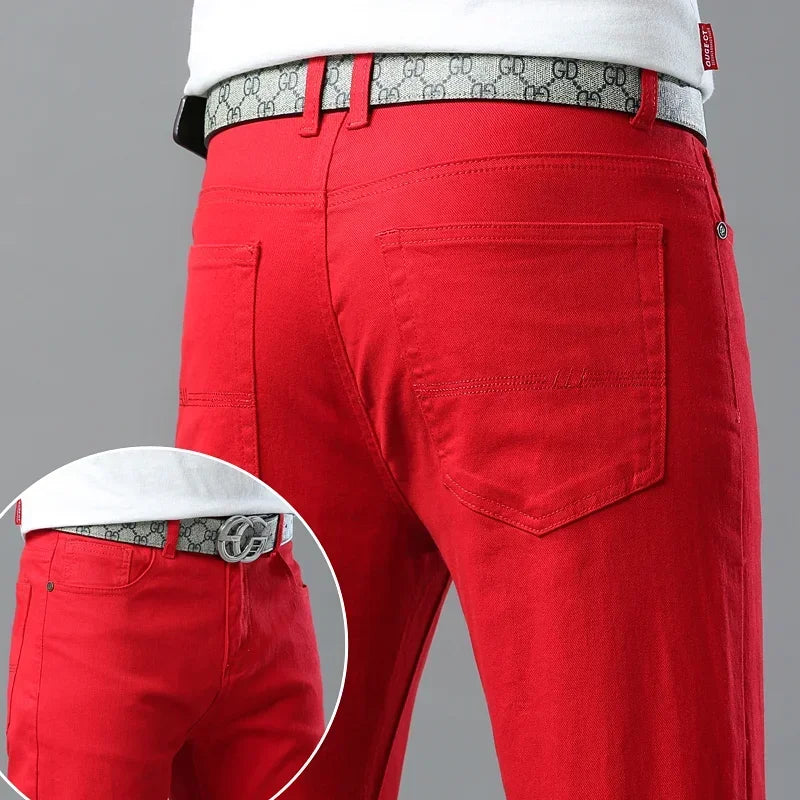 Jean extensible en coton pour hommes